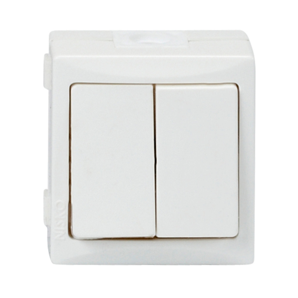 מפסק כפול נמוך על הטיח - N-NB-B