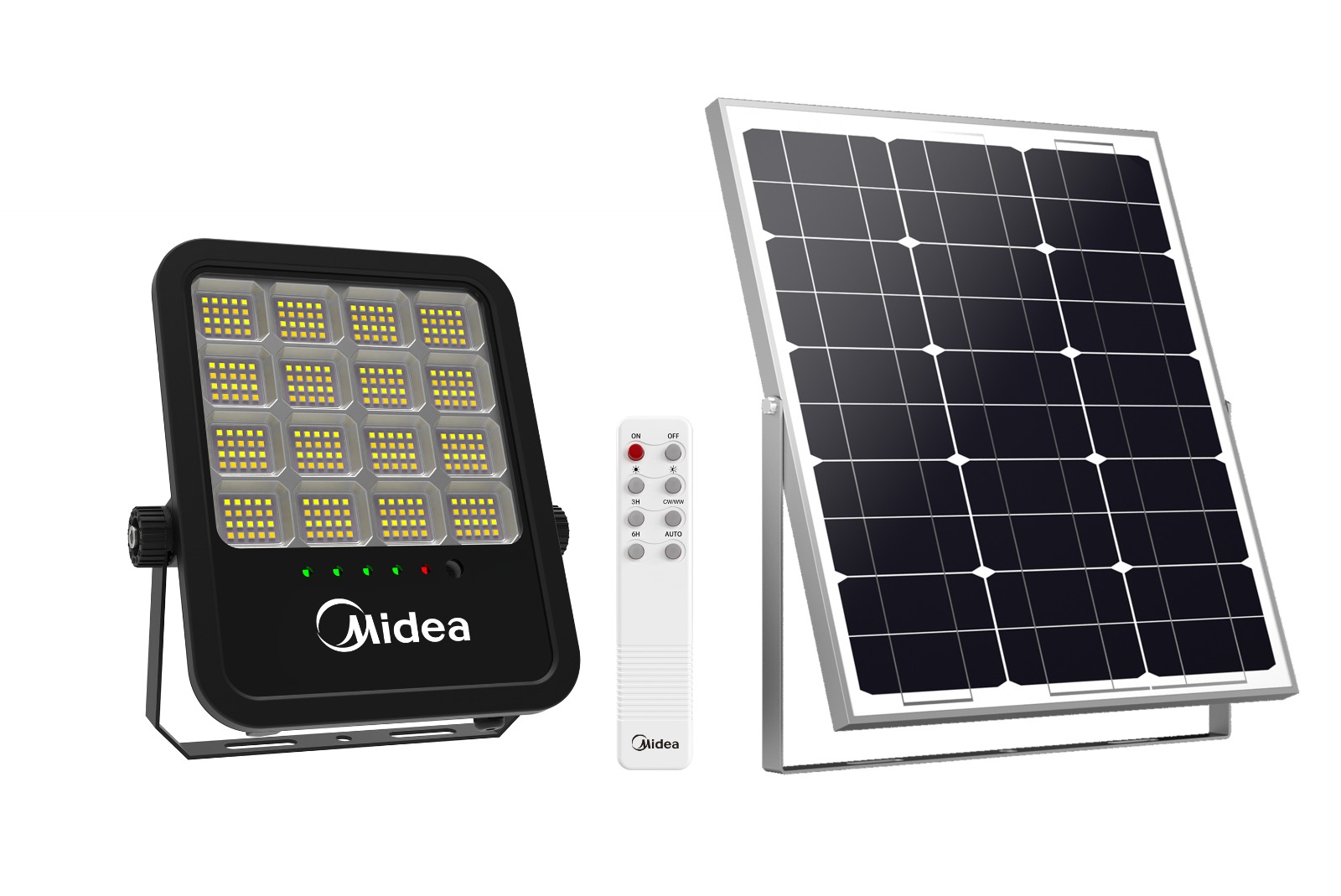 פנס הצפה סולארי CCT עם שלט MIDEA 100W