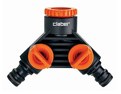 ברז כפול מחבר 1/2"-3/4" 8599