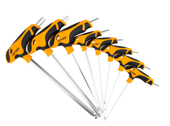 סט 8 ידיות אלן כדורי  17009