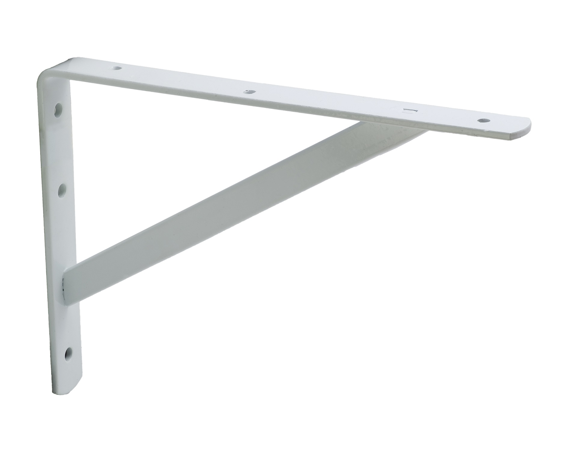 תומך מדף לבן עם חיזוק למשקל כבד