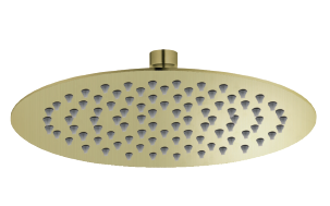 ראש גשם נירוסטה עגול קוטר 300 מ"מ דגם 6044 זהב מוברש 