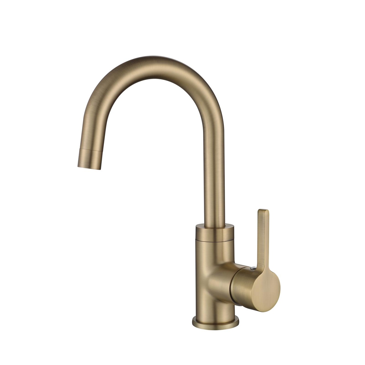 ברז קשת לכיור דגם 80714 זהב מוברש