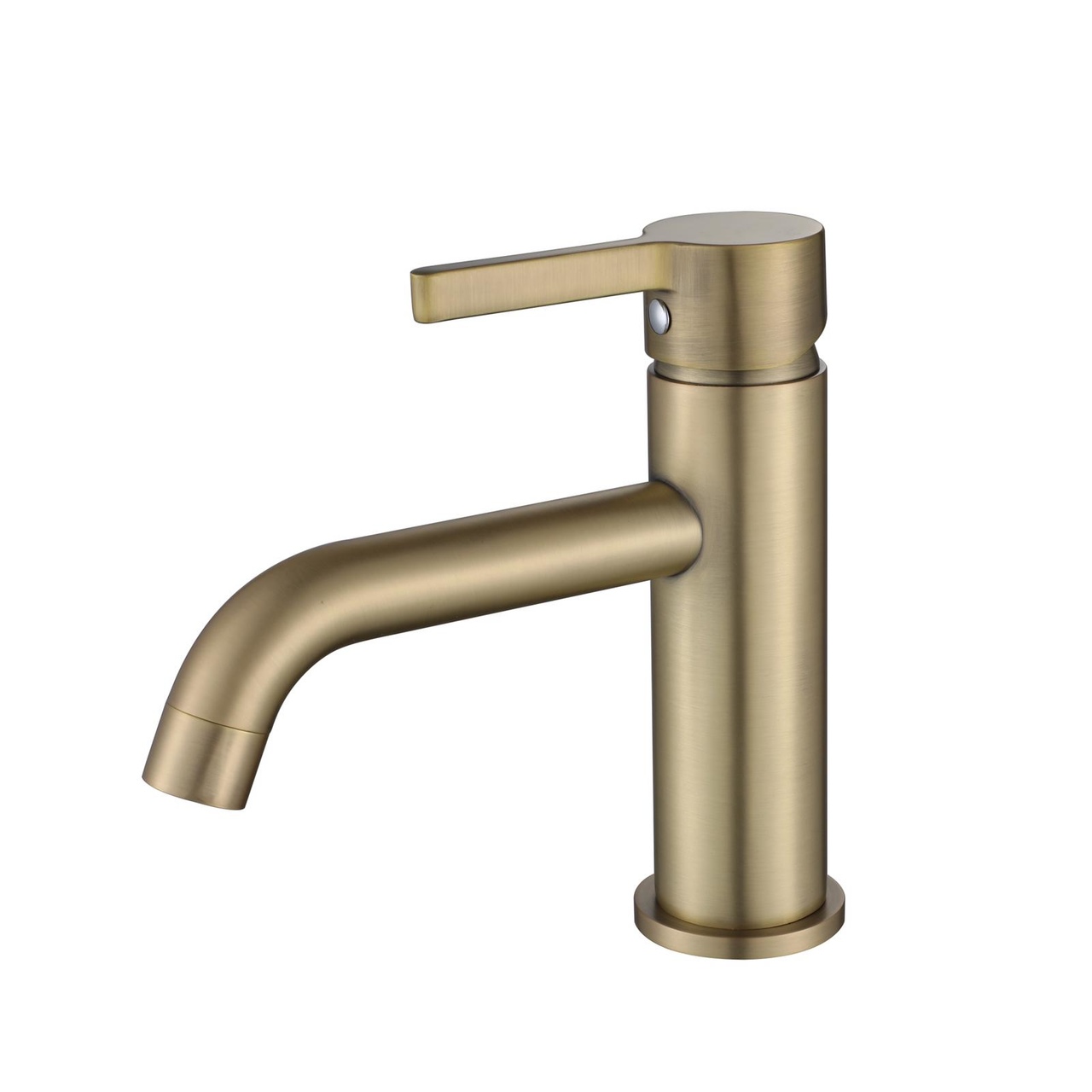 ברז קבוע קצר לכיור דגם 80754 זהב מוברש