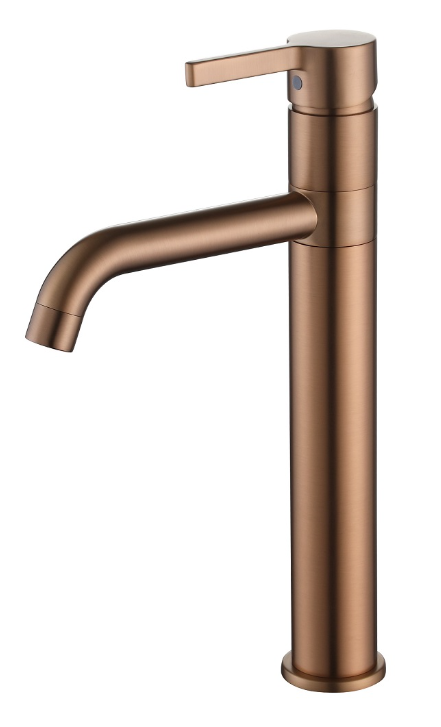 ברז פרח גבוה עם פיה מסתובבת דגם 80765 רוז גולד