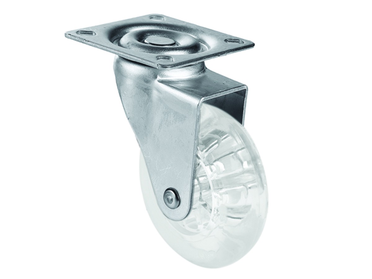 גלגל סיליקון שקוף 2"